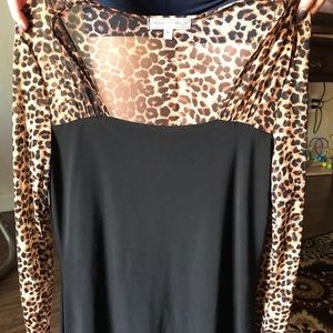Leopard Print Top L